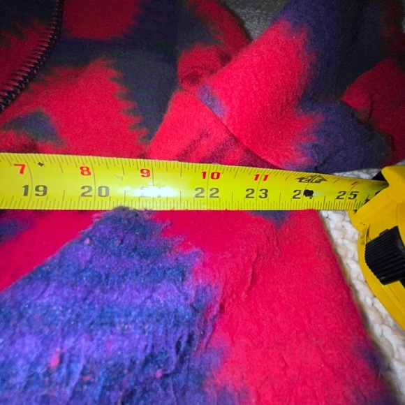 VTG Jeans Wear Native Aztec Women's Blazer Jacket Red Multicolor s Oversized - Picture 4 of 5